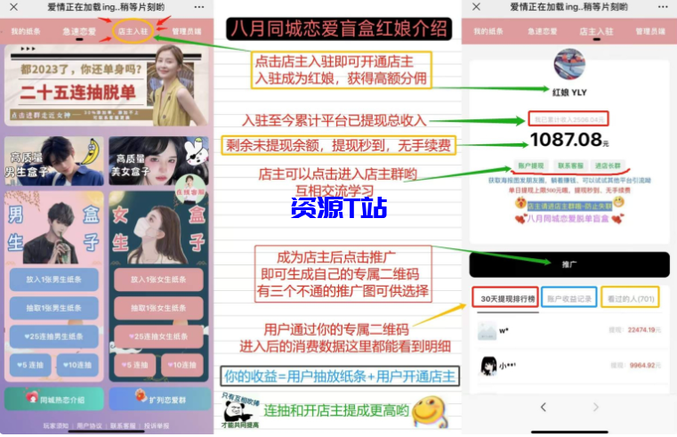 2024全新交友盲盒+付费进群二合一源码，包含全套源码+教程-资源T站