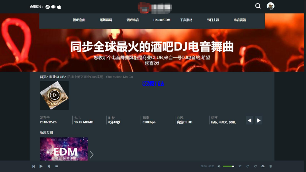 图片[2]-DJ舞曲音乐管理系统 PHP + MYSQL - 资源T站-资源T站
