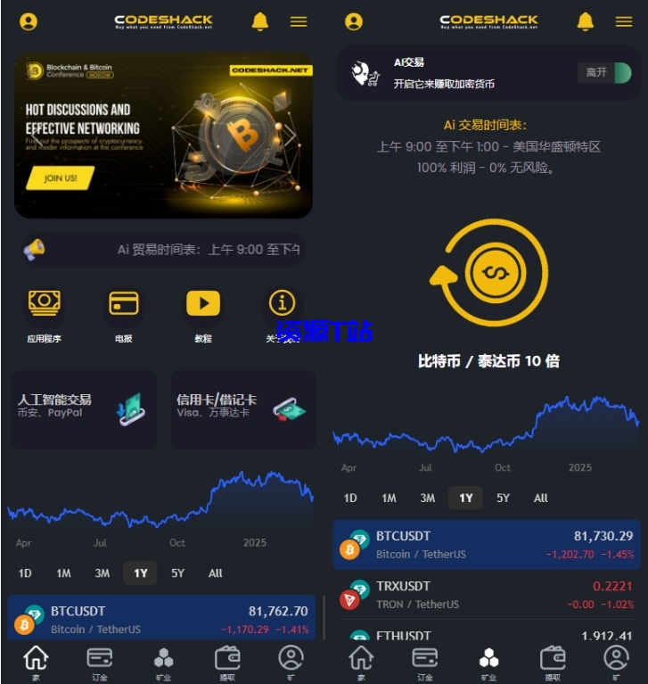 ai量化投资源码 海外版区块链理财交易所源码 ai交易源码