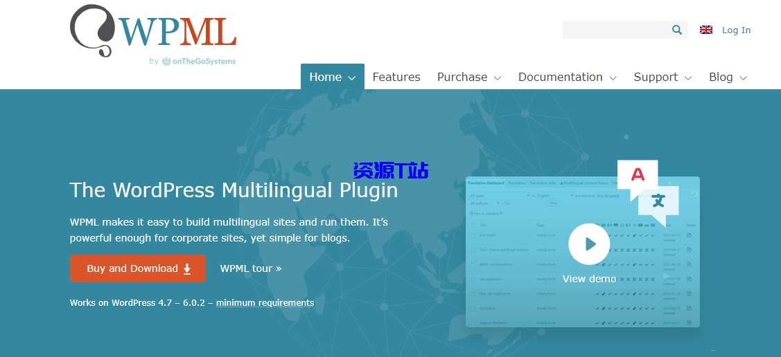 WordPress多语言插件 WPML Multilingual CMS v4.8.0 破解版